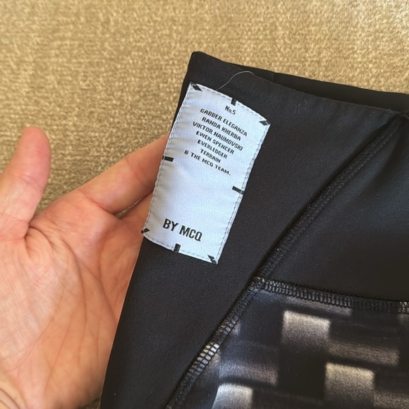 Fantasma MCQ ALEXANDER MCQUEEN Crop Ankle Cotton Blend Jersey Legging XS - Picture 5 of 11